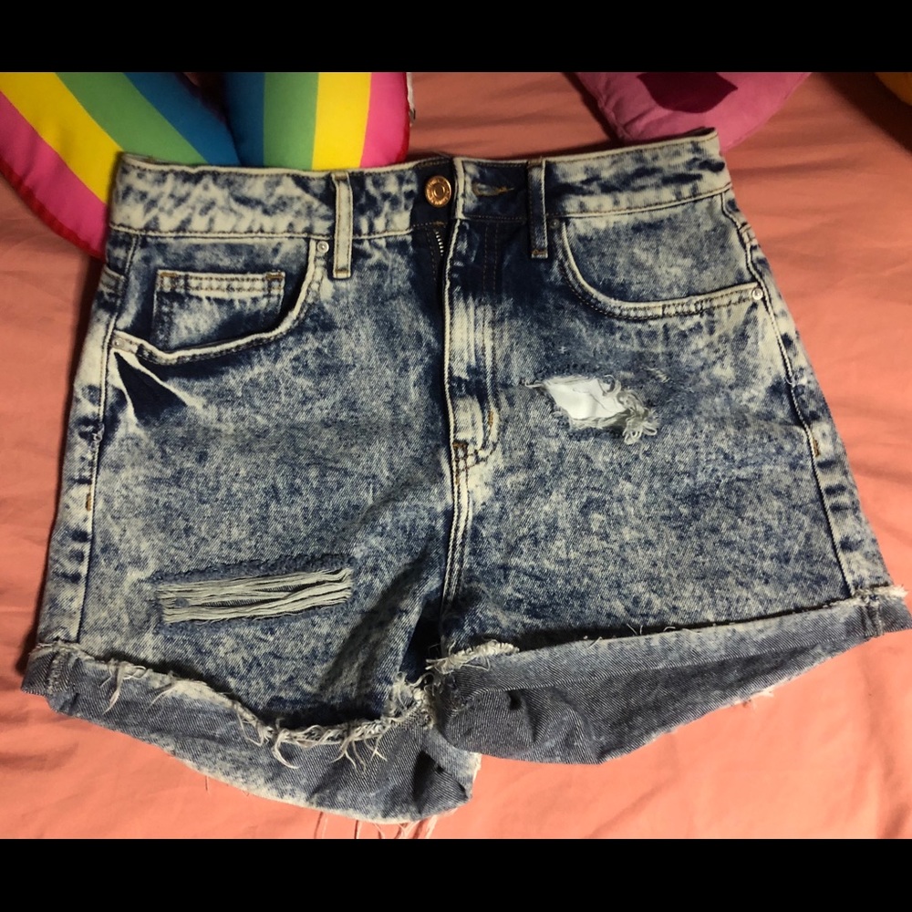 Forever 21 Acid Wash Jean Shorts